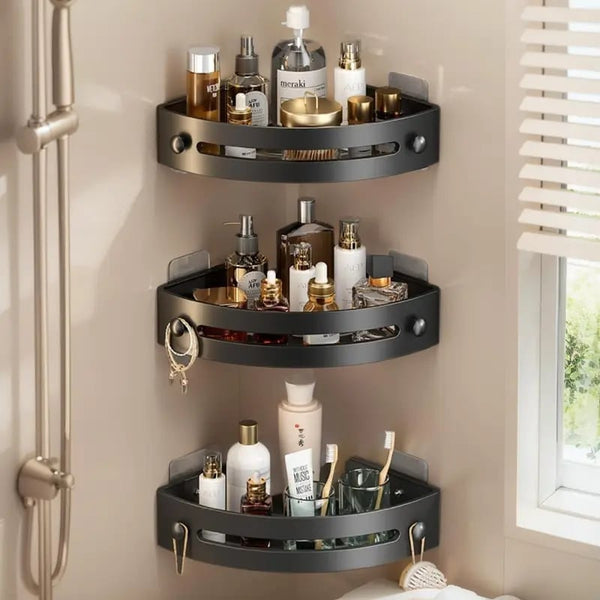 Triangle Shower Caddy Drill Free Wall MountShower Organizer(3 PCS)